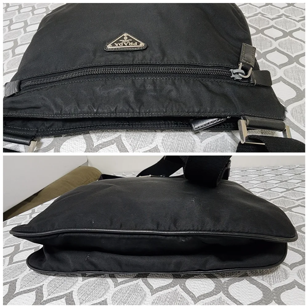 Prada Front Pocket Messenger Bag Tessuto Medium